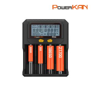 4구 PD4 배터리충전기 18650 AA AAA 21700 26650 과충전방지