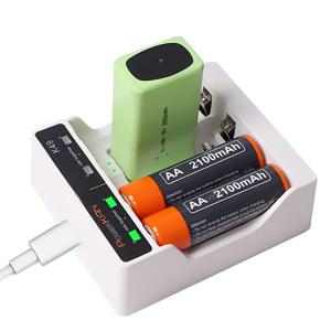 4구 K49 배터리충전기 AA AAA 18650 21700  LED표시