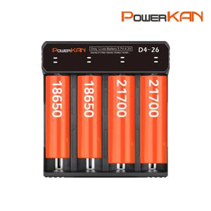 4구 D4-26 배터리충전기 18650 21700 26650 LED표시