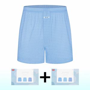 ECF3053_2S 통풍 순면 모시메리 사각 박서 6P 세트