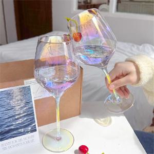 1+1 오로라 홀로그램 와인잔 글라스 홈바 컵 칵테일 유리잔 300ml