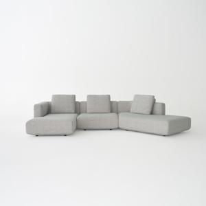 플로 4인용 기능성 패브릭 카우치소파 (Couch+Middle+Lounge)