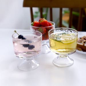 러델 링드 유리 고블렛 아이스크림볼 300ml 3type 택1