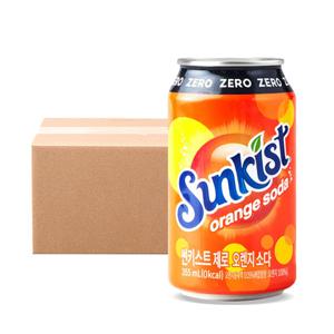 썬키스트 제로 오렌지 소다 355ml*24캔
