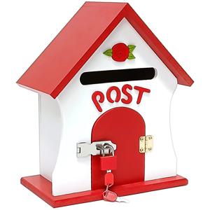 MDF 장미 POST 우편함 열쇠 자물쇠 엠디에프 목재 우체통 편지함 우체함 1926