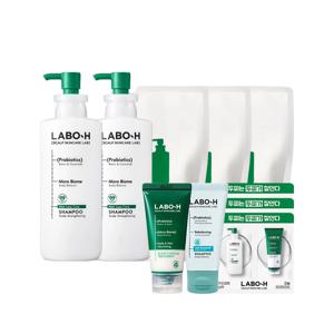 라보에이치 두피강화 샴푸 800ml +리필 400ml 3개 + 증정