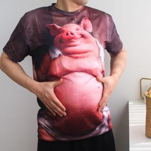 킹받는 재밌는 웃긴 돼지 티셔츠 인싸템 돼지티셔츠 동물티셔츠 재밌는반팔 병맛티 킹받는선물
