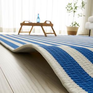 워셔블 더 폭신한 시어서커 스트라이프 러그 카페트