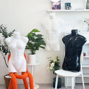 상반신 벽걸이 플라스틱 마네킹 옷가게 옷걸이 디스플레이