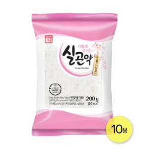 한성 실곤약 200g*10봉 저칼로리 다이어트 곤약면 간식 국수 누들