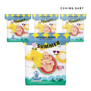 쿠잉 Summer 에어드라이 팬티 기저귀 대형(L) 26매x 4팩