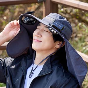 선풍기모자 태양광 농사 등산 낚시 모자