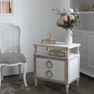 쿠론느 2단 쁘띠 서랍장 - 플레인화이트