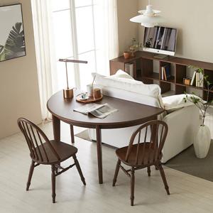 엘리브 레온 원목 식탁 테이블 1000 1500 1800 (원형/반원형)