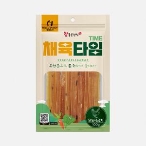 채육타임 100g 닭시금치