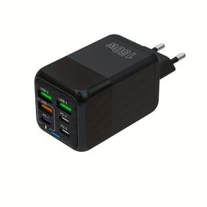 TEMU 1pc USB C 고속 충전기 QC3.0 PD 4 USB+2 PD 고속 충전 C-Type 벽 어댑터, 벽 충전기, 편리한 멀티 포트 차량 멀티 포트 충전, Iphone 15, Samsung, Huawei, Xiaomi, Ipad 등에 적합|C타입충전기