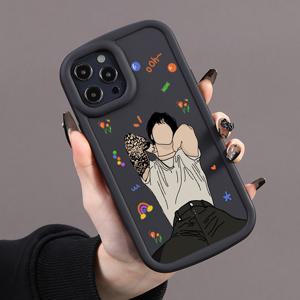TEMU 아이폰 15 14 13 12 11 Pro Max XR XS Max X 8 7 Plus 2020 SE를 위한 고급 실리콘 그래픽 핸드폰 케이스, 충격 방지 패턴 소프트 범퍼 하드 백 보이즈 걸스 선물 PH6 남성 남자 셀 카메라 렌즈 보호 커버