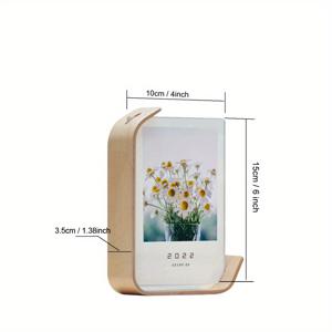 TEMU 현대적인 나무 사진 프레임 아크릴 디스플레이, 세로 직사각형, 결혼식 파티 사진 장식에 이상적, 허바리움 & 달력 DIY 프레임, 결혼식 장식|달력|달력