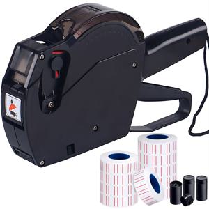 TEMU 고품질 ABS 소재 가격 태그 건과 라벨 키트 - 5,000 개의 빈 흰 라벨, 3 개의 잉크 리필, 사무실, 소매점, 식료품점, 조직 마킹, 차고 경매, 이동 경매, 소규모 소매점, 부티크 상점을 위한 라벨 메이커 포함