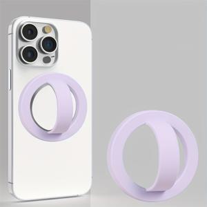 TEMU iPhone 15용 원형 그립이 있는 자석 실리콘 폰 케이스, 편안하고 강력한 홀드, MagSafe와 호환 가능, 내구성 있는 보호 커버, 배터리 없음, 전자 부품 없음