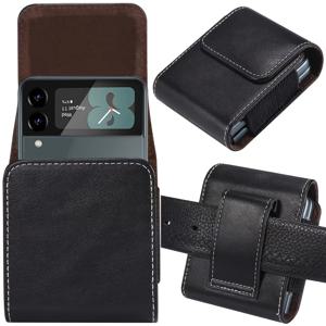 TEMU 인조 가죽 전화 벨트 홀스터는 두 가지 색상으로 제공되며, Samsung Galaxy Z Flip 모델 6, 5, 4, 3, Z Flip3 5G, Z Flip 2, 및 Razr 50/50 Ultra 40/40 Ultra를 위한 디자인입니다. 이 남성용 홀스터 포켓 케이스는 휴대폰을 보관하는 데 이상적입니다.|핸드폰케이스|휴대폰케이스