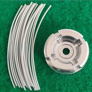 TEMU 21개 세트, 1개의 알루미늄 면도기 헤드, 20개의 면도선, 선의 크기 3.5mm, 브러시 헤드, 나일론 선 면도선, 범용 모델 면도기, 정원 도구에 적합합니다.