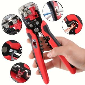 TEMU ProMaster 자동 와이어 스트리퍼 및 커터 - 다기능, 24-10AWG 범위, 집 개조, 건설, 전기 수리, 산업 기계, 자동차 및 해양 유지 보수용 빠른 스트리핑 및 절단 도구