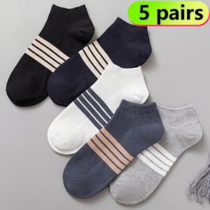 TEMU 10개, 남성 패션 방향제 흡수 저상 양말, 편안하고 통기성이 좋음, 봄과 여름에 적합
