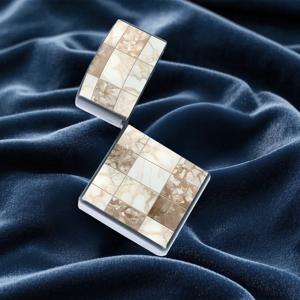 TEMU 우아한 대리석 패턴 금속 라이터 케이스 - 화이트 & 그레이 대리석 디자인의 스타일리시 보호 커버, 내구성 강한 금속 쉘, 친구와 연인을 위한 완벽한 선물 (라이터 미포함)