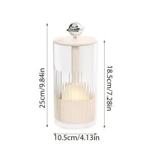 TEMU 1pc 자동 올림 메이크업 브러시 정리함 - Eyebrow & Lip Brush 보관을 위한 카운터탑 마운트가 있는 먼지 방지 플라스틱 스탠드, 미용 필수품 정리함|현대 미적|내구성 있는 플라스틱, 메이크업 정리함 보관, 메이크업 브러시 정리함