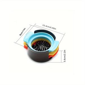 TEMU 1세트 다용도 스테인리스 스틸 3-in-1 계란 슬라이서 & 커터 - 빠른 샐러드 준비, 계란, 과일, 채소 슬라이싱, 커팅 & 셰이딩에 완벽 - 내구성 있고, 쉽게 청소할 수 있는 주방 필수품, 가정 요리사 및 전문 요리사용, 식사 준비 도우미|수동 주방 가제트|스테인리스 스틸 와이어