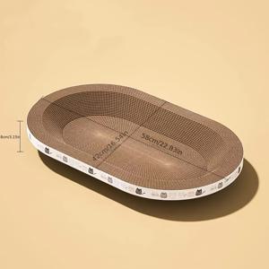 TEMU 1pc 내구성 카드보드 볼 모양 고양이 스크래처 보드 - 놀이, 발톱 갈기 및 수면 - 고양이, 고양이 벽 스크래처, 고양이의 스크래치로 보호되는 소파