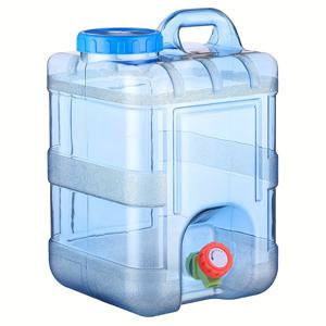 TEMU 캠핑, 자동차 여행 및 비상 대비용 마개, 7.5L/10L/15L가 있는 식품 등급 안전한 휴대용 물 저장 용기, 쉬운 청소를 위한 대형 개구부