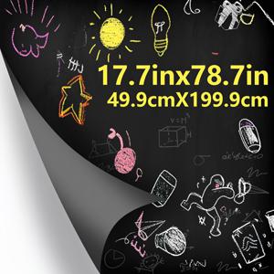 TEMU 1롤 자체 접착 비닐 칠판 벽지 - 17.7