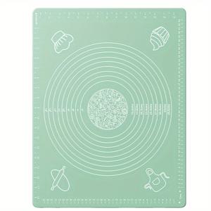 TEMU 1개 실리콘 반죽 매트 19.7 x 15.8인치 - BPA 프리, 논스틱 & 무취, 두꺼운 이중 내구성 - 테이블 베이킹, 피자, 케이크 페이스트리 반죽에 이상적 - 가정 및 레스토랑 사용을 위한 필수 주방 도구, 주방 카운터용 실리콘 매트