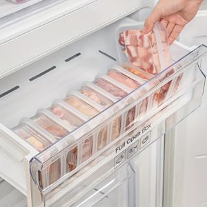 TEMU 10개 냉동실 안전 고기 및 야채 보관용기 - 밀폐, 무취 플라스틱 주방 정리함, 신선한 농산물을 위한 크리스퍼 박스, 식품 준비 및 냉장고 정리용, 식사 준비용 컨테이너 | 실용적인 디자인 | 내구성 있는 플라스틱, 식품 보관|냉장고|냉동고|쌀냉장고