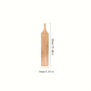 TEMU 1개 오크 우드 서빙 플래터 - 따뜻한 냄비, 고기 & 치즈 보드에 완벽, 주방 및 레스토랑 사용을 위한 직사각형 접시