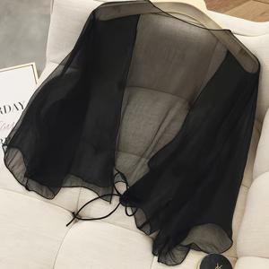 TEMU 여성용 쉬폰 숄 카디건, V넥, 슬리브리스, 쇼트 길이, 여름 가벼운 오픈 프런트 셔츠, 캐주얼 폴리에스테르 블렌드, 패드 없음, 통기성 원단, 루즈핏, 성인 캐주얼 외출용|나시티