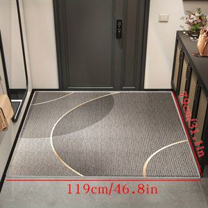 TEMU Meize Yellow Tpr-Shi Meng Zhi Yu-Rongcuo (Gray Brown) 도어매트 [1pc 크리스마스 장식 간단하고 세련된 입구 환영 도어매트, 부드럽고 편안한 도어매트, 물 흡수 및 미끄럼 방지 실내 도어매트, 문간, 복도, 주방, 세탁실, 가정 장식 카펫에 적합]