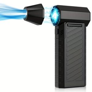TEMU 1pc 터보 제트 드라이 전기 에어 더스터 - 300000RPM 코드리스 블로워, USB 충전식 리튬 배터리 전원 청소기 키보드, PC, 전자 제품, 휴대용 압축 공기 먼지 제거 도구 (블랙)