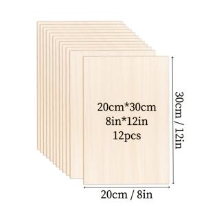 TEMU 레이저, CNC 절단, DIY 수공예 및 건축 장식을 위한 12/10/5개 세트의 크래프트 목재 합판, 수공예에 적합한 반 얇은 합판 판재, DIY 프로젝트, 그림 그리기, 레이저, 목각, 나무 태우기 및 절단에 완벽합니다.