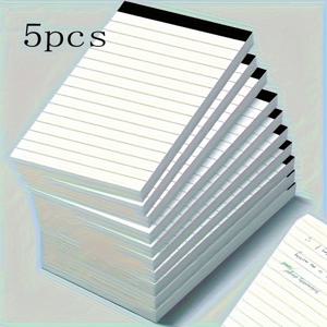 TEMU 미니 포켓 노트북 5개 팩, 각 30페이지의 3x5인치 줄무늬 메모장