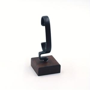 TEMU 럭셔리 시계 디스플레이 스탠드, 블랙 우드 직사각형 보석 정리대 - 시계, 팔찌, 비즈용 클립 클로저