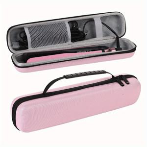TEMU 1pc EVA 하드 쉘 헤어 스타일링 도구 케이스, 폴리에스터 라이닝, 방진 여행 보관 상자 헤어 드라이어, 컬링 아이언, 휴대용 정리 가방
