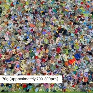 TEMU 700-800pcs 3D 네일 아트 스티커, 다색 레진 플랫 백 장식, 하트, 꽃, 나비, 리본 모양, DIY 공예, 보석 만들기, 네일 액세서리