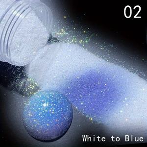 TEMU UV 조명 변경 글리터 플레이크, 플라스틱 광학적 자외선, 색상 전환 스파클러 파우더, DIY 네일 아트, 패션, 시퀀스, 슬라임, 레진 공예 및 보석 장식|슬라임