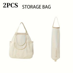 TEMU 2pcs 벽걸이 메쉬 저장 가방 양파, 마늘, 과일 및 채소용 - 끈으로 닫을 수 있는 내구성 있는 폴리에스터 걸이형 저장 가방, 주방 및 욕실용으로 이상적, 양파 저장|마늘다지기