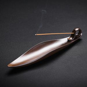 TEMU 1pc 미니딜 제인 요가 향초 스틱 홀더 - 우아한 구리색 세라믹, 휴식을 위한 홈 데코, 크리스마스, 부활절, 발렌타인데이, 추수감사절 (향초는 포함되지 않음)