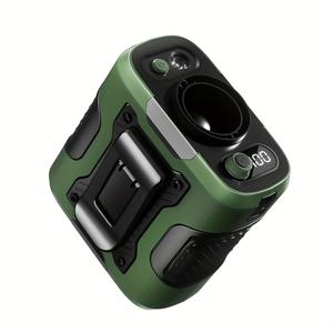 TEMU 6000mAh 휴대용 허리 팬 클립, 착용 가능한 벨트 셔츠 바디 팬, 손이 없는 충전식 배터리, 100단계 및 손전등 냉각 목 팬, 야외 캠핑 여행 전원 반|캠핑선풍기|후레쉬