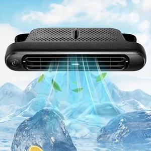 TEMU 조절 가능한 USB 자동차 시트 팬, 3단계 후면 헤드 냉각 팬, 방향 조절 가능, 공기 순환 향상, 쉬운 설치, 다양한 자동차 모델에 적합, 자동차 통기 | 조용한 작동 | 조절 가능한 공기 흐름|차량용선풍기